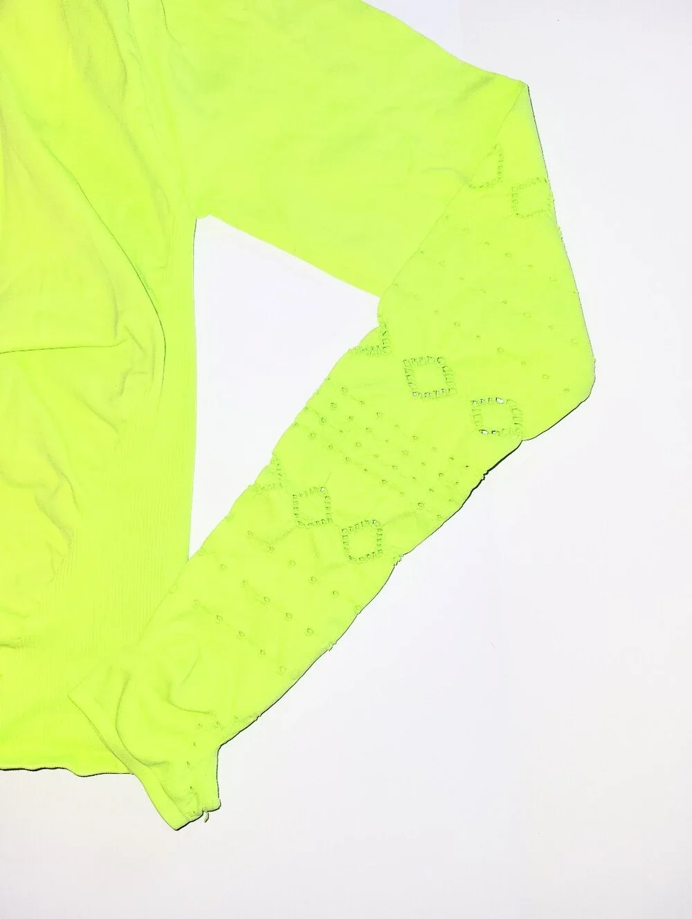 NWOT Free People Movement Good Karma Seamless Lightweight Hoodie XS/Small Neon